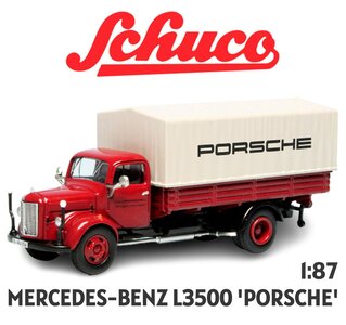 SCHUCO | MERCEDES-BENZ L3500 'PORSCHE' | 1:87