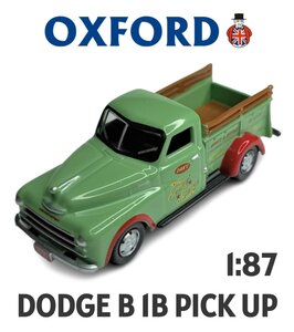 OXFORD | DODGE B-1B PICK UP 'DAN'S SERVICE GARAGE 1948 | 1:87