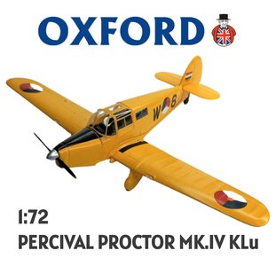 OXFORD DIECAST | PERCIVAL PROCTOR MK IV KLU (DUTCH ROYAL AIRFORCE) | 1:72