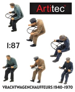 ARTITEC | TRUCK DRIVERS 3 FIGURES 1940-1970 (READY-MADE) | 1:87