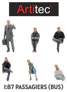 ARTITEC | PASSAGIERS (BUS) 6 FIGUREN (READY-MADE) | 1:87