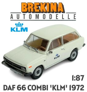 BREKINA | DAF 66 COMBI 'KLM' 1972 | 1:87