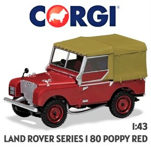 CORGI | LAND ROVER SERIES 1 80" POPPY RED FIRE BRIGADE 1949 | 1:43