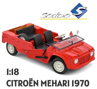 SOLIDO | CITROEN MEHARI ROOD 1970  | 1:18