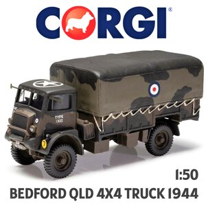 CORGI | BEDFORD QLD 4x4 GENERAL SERVICE CARGO TRUCK 1944 LIM.ED. | 1:50