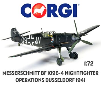 CORGI | MESSERSCHMITT BF 109E-4 NIGHTFIGHTER PEIL GERAT IV GERMANY 1941 LIM.ED. | 1:72