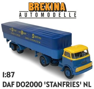 BREKINA | DAF DO2000 'SBS' SNELDIENSTEN NL 1957 | 1:87