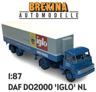 BREKINA | DAF DO2000 'IGLO' DIEPVRIES BINFRÜST NL 1957 | 1:87