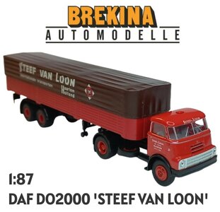BREKINA | DAF DO2000 'STEEF VAN LOON' TRANSPORTEN HAARLEM NL 1957 | 1:87
