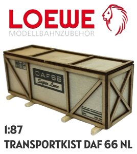 LOEWE | LADING TRANSPORTKIST 'DAF 66' NL | 1:87