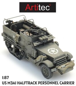 ARTITEC | US  M3A1 HALFTRACK PERSONNEL CARRIER (READY-MADE) | 1:87