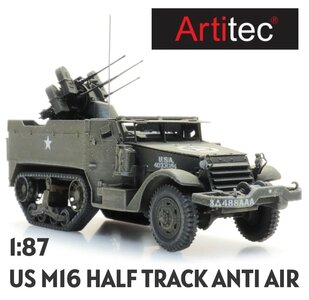 ARTITEC | US  M16 HALF TRACK ANTI AIR (READY-MADE) | 1:87