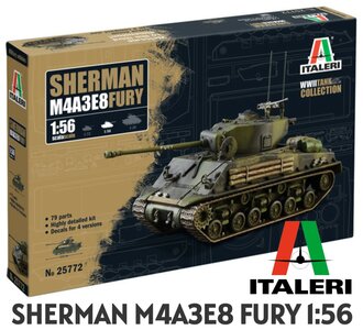 ITALERI | SHERMAN M4A3E8 FURI (MODELBOUWDOOS) | 1:56
