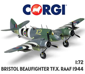 CORGI | BRISTOL BEAUFIGHTER TF.X. NE775/X2 455 SQN RAAF JUNE 1944 LIM.ED. | 1:72
