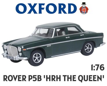 OXFORD | ROVER P5B (HRM THE QUEEN) ARDEN GREEN  | 1:76