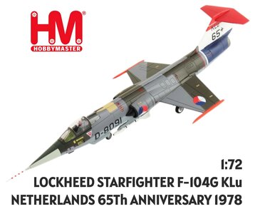 HOBBY MASTER | LOCKHEED F-104G STARFIGHTER KLU D-8091 65th ANNIVERSARY 1978 (KONINKLIJKE LUCHTMACHT NL) | 1:72
