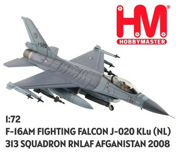 HOBBY MASTER | F-16 FIGHTING FALCON J-202 313 SQUADRON RNLAF AFGANISTAN 2008 (KONINKLIJKE LUCHTMACHT NL) | 1:72