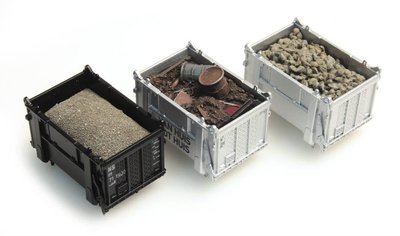 ARTITEC - LADING DAF-OPEN CONTAINER: BIETEN, SCHROOT, ZAND (KANT EN KLAAR) - 1:87