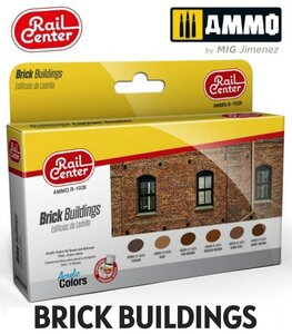RAIL CENTER | BRICK BUILDINGS (6 FLESJES) | 15ML
