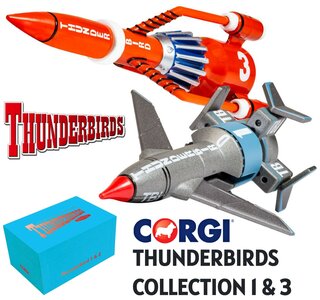 CORGI | THUNDERBIRDS F.A.B. COLLECTION THUNDERBIRD 1 EN 3 CLASSIC TV SERIES 60 YEARS | 1:373/480