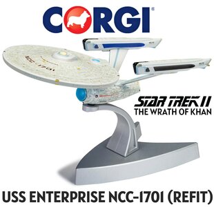 CORGI | STAR TREK USS ENTERPRISE NCC-1701 (REFIT) STAR TREK II 'THE WRATH OF KHAN' | FTB