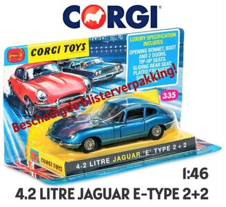 CORGI | AGUAR 4.2 LITRE E-TYPE 'BESCHADIGDE VERPAKKING'  (CLASSIC SERIES) | 1:46