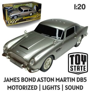 TOY STATE | JAMES BOND 007 ASTON MARTIN DB5 'GEMOTORISEERD MET LICHT EN GELUID EN BEWEGENDE GADGETS | 1:20