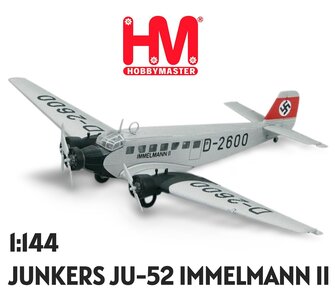 HOBBY MASTER | JUNKERS JU-52 IMMELMANN II LATE 1930 | 1:144