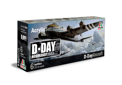 ITALERI - ACRYLIC VERF SET 'D-DAY AIRCRAFT' - 20ML