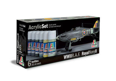 ITALERI - ACRYLIC VERF SET 'R.A.F. ROYAL NAVY II' - 20ML