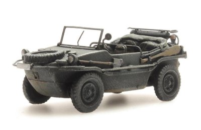 ARTITEC - Schwimmwagen VW 166 K2s Donkergrijs ( kant en klaar model ) - 1:87