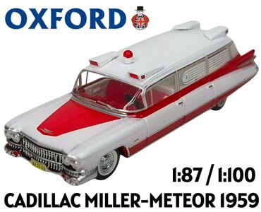 OXFORD | CADILLAC MILLER-METEOR AMBULANCE 1959 | 1:87 / 1:100