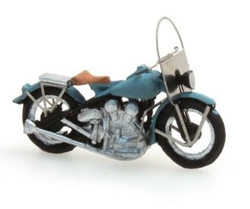 ARTITEC - HARLEY-DAVIDSON LIBERATOR CIVIEL BLAUW (kant en klaar) - 1:87