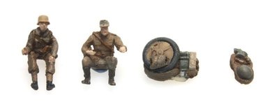 ARTITEC - Kettenkrad bemanning en bepakking Afrikakorps (kant en klaar) - 1:87