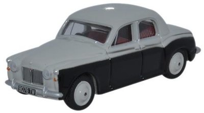 OXFORD DIECAST - ROVER P4 SERIES (60) SMOKE GREY/BLACK 1958 - 1:76