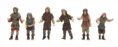 ARTITEC | SCHEEPSLIEDEN 15e EEUW 6 FIGUREN (BOUWKIT) | 1:87