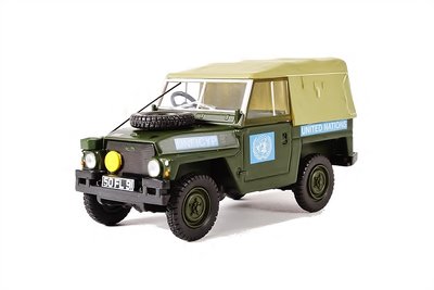 OXFORD DIECAST | LAND ROVER 1/2 TON LIGHTWEIGHT 'UNITED NATIONS' | 1:43