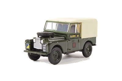 OXFORD DIECAST - LAND ROVER SERIES 1 88 CANVAS 6TH TRAINING REGIMENT RCT 1965 - 1:76