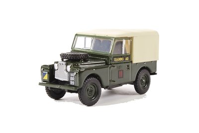 OXFORD DIECAST - LAND ROVER SERIES 1 88 CANVAS 6TH TRAINING REGIMENT RCT 1965 - 1:76