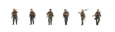 ARTITEC - SET 2 DUITSCHE INFANTERIE CAMO 6 FIGUREN (KANT EN KLAAR) - 1:87