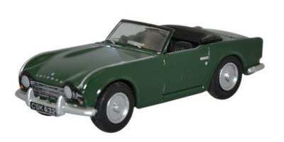 OXFORD DIECAST | TRIUMPH TR4 CABRIO 'BRITISH RACING GREEN' 1961 | 1:76