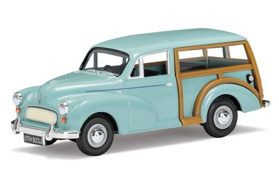 CORGI / VANGUARDS | MORRIS MINOR 1000 TRAVELLER 'BERMUDA BLUE' LIM.ED. | 1:43