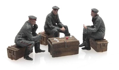 ARTITEC | KAARTSPELENDE DUITSE SOLDATEN WWI (READY MADE) | 1:87 