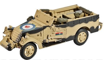 EAGLEMOSS | M3A1 SCOUT CAR RNZA 5th FIELD Rgt NZ ARTILLERY 1943 | 1:43