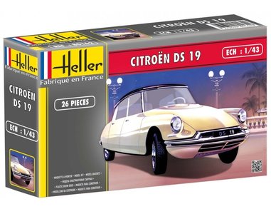 HELLER | CITROEN DS 19 CLASSIC (PLASTIC MODELBOUW) | 1:43