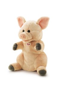 TRUDI | BUSSI HANDPOP/KNUFFEL VARKEN | 25 CM