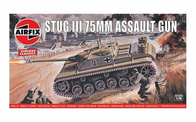 AIRFIX CLASSICS | STUG III 75MM ASSAULT GUN (VINTAGE CLASSICS) | 1:76