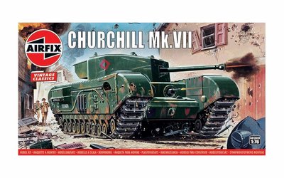 AIRFIX CLASSICS | CHURCHILL MK.VII TANK (VINTAGE CLASSICS) | 1:76