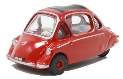 OXFORD DIECAST | HEINKEL TROJAN KABINE (SPARTAN RED) 1957 | 1:76