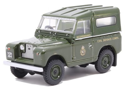 OXFORD DIECAST | LAND ROVER SERIES II SWB CIVIL DEFENCE 1960 | 1:76